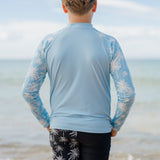 Boys Palms Rashie - Blue