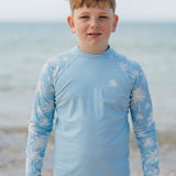 Boys Palms Rashie - Blue