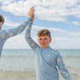 Boys Palms Rashie - Blue