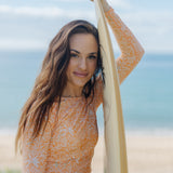 Women Tropical Drift Cropped Rashie