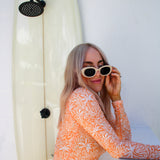 Women Tropical Drift Cropped Rashie